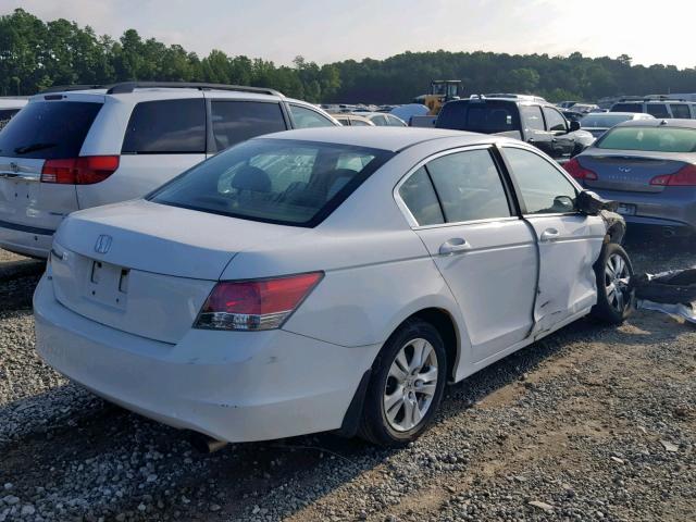 1HGCP26468A102277 - 2008 HONDA ACCORD LXP WHITE photo 4