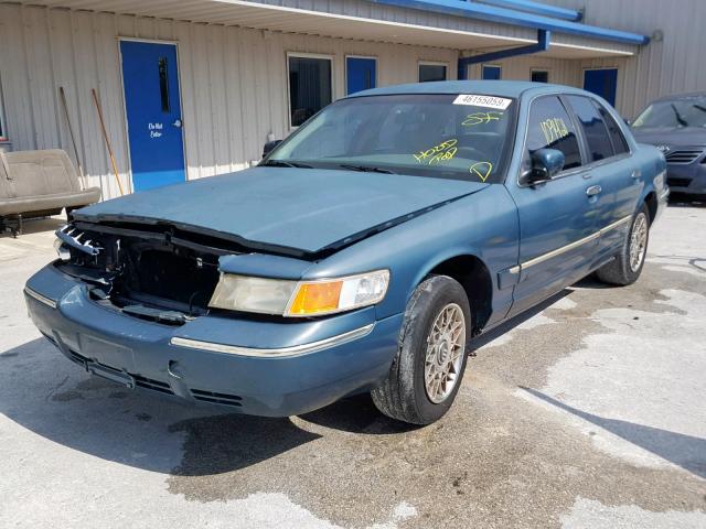 2MEFM74W9WX601387 - 1998 MERCURY GRAND MARQ GREEN photo 2