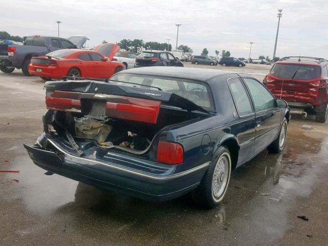 1MEPM6046NH640665 - 1992 MERCURY COUGAR LS GREEN photo 4