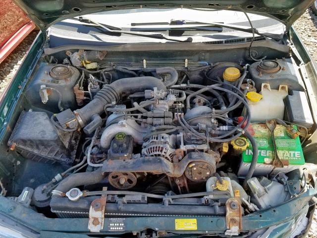 JF1GC2447PH526450 - 1993 SUBARU IMPREZA L GREEN photo 7