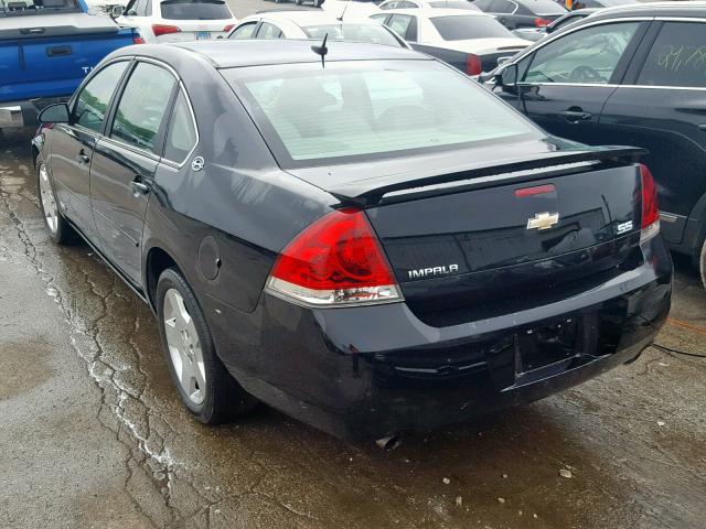 2G1WD58C089288459 - 2008 CHEVROLET IMPALA SUP შავი ფოტო 3