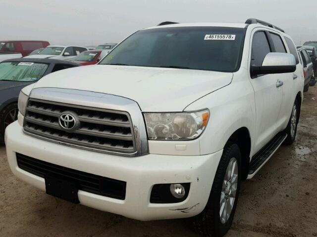 5TDYY5G11FS060074 - 2015 TOYOTA SEQUOIA PL WHITE photo 2