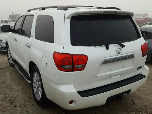 5TDYY5G11FS060074 - 2015 TOYOTA SEQUOIA PL WHITE photo 3