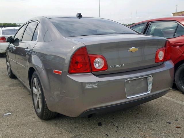 1G1ZC5EU7CF314472 - 2012 CHEVROLET MALIBU 1LT TAN photo 3