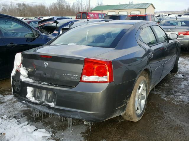 2B3CA3CV2AH227434 - 2010 DODGE CHARGER SX GRAY photo 4