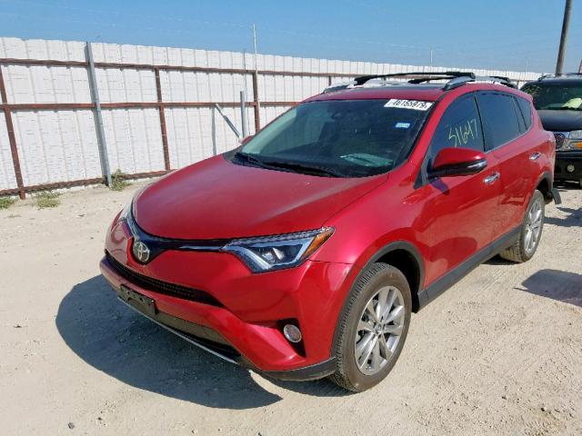 2T3YFREV3HW391856 - 2017 TOYOTA RAV4 LIMIT RED photo 2