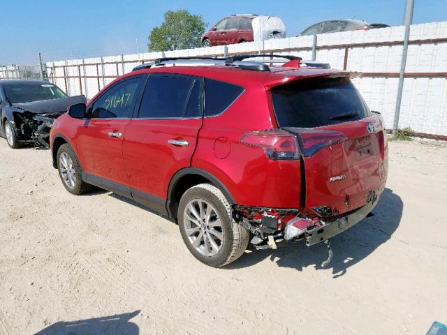 2T3YFREV3HW391856 - 2017 TOYOTA RAV4 LIMIT RED photo 3