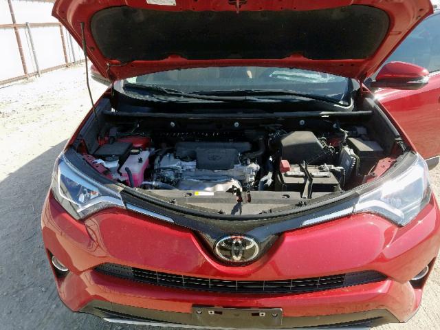 2T3YFREV3HW391856 - 2017 TOYOTA RAV4 LIMIT RED photo 7