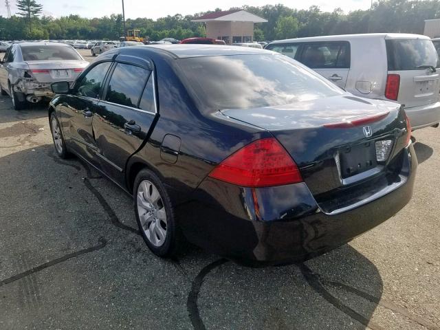 1HGCM56486A123901 - 2006 HONDA ACCORD LX BLACK photo 3