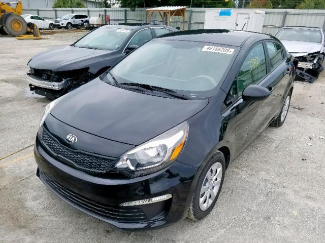 KNADM4A31H6071073 - 2017 KIA RIO LX BLACK photo 2