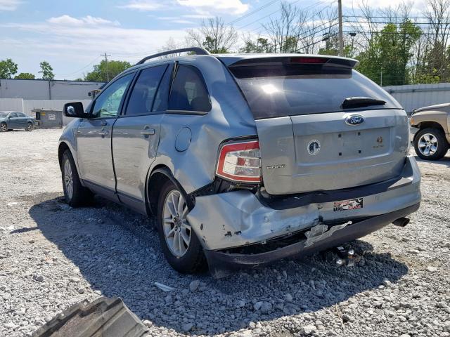 2FMDK38C97BA65557 - 2007 FORD EDGE SEL SILVER photo 3