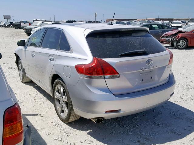 4T3ZK3BB9CU052275 - 2012 TOYOTA VENZA LE SILVER photo 3