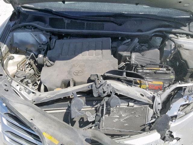 4T3ZK3BB9CU052275 - 2012 TOYOTA VENZA LE SILVER photo 7