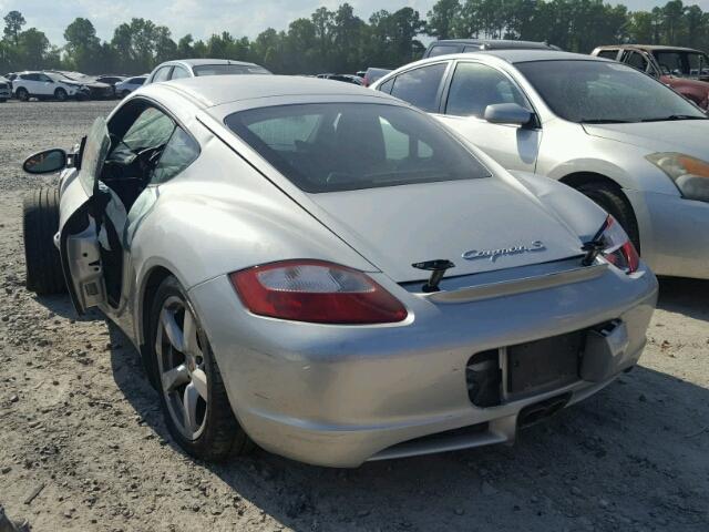 WP0AB29846U781920 - 2006 PORSCHE CAYMAN S SILVER photo 3