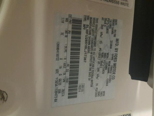 5LMFU28518LJ17387 - 2008 LINCOLN NAVIGATOR 双色 照片 10