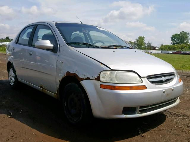 KL1TD56636B554521 - 2006 CHEVROLET AVEO BASE GRAY photo 1