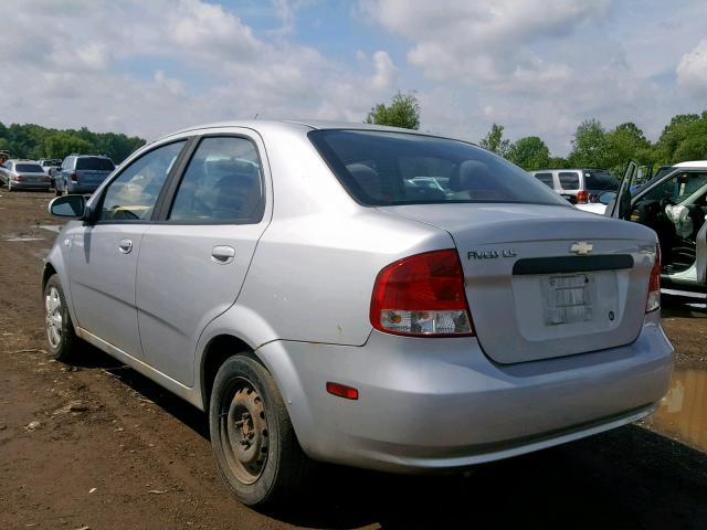 KL1TD56636B554521 - 2006 CHEVROLET AVEO BASE GRAY photo 3