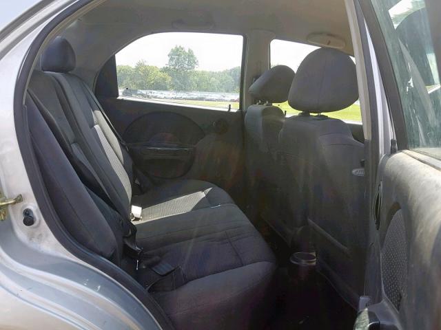 KL1TD56636B554521 - 2006 CHEVROLET AVEO BASE Boz foto 6