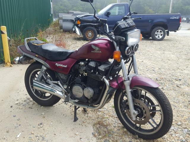 JH2RC1303DM012603 - 1983 HONDA CB650 SC MAROON photo 1