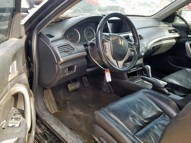 1HGCS12899A008719 - 2009 HONDA ACCORD EXL BLACK photo 9