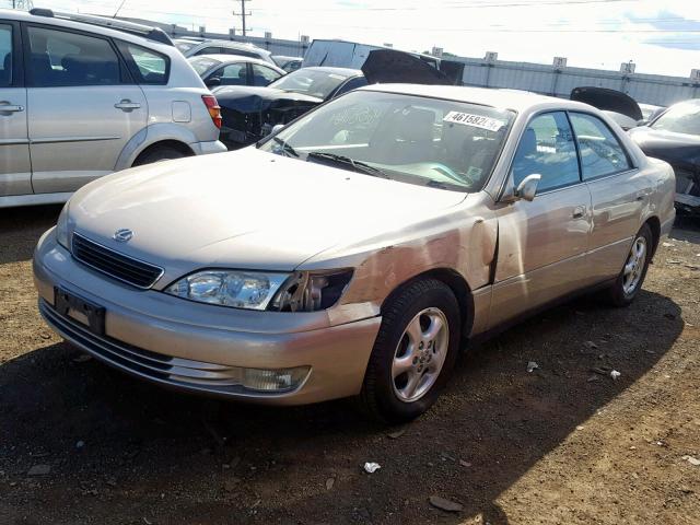 JT8BF22G7V5008392 - 1997 LEXUS ES 300 BEIGE photo 2