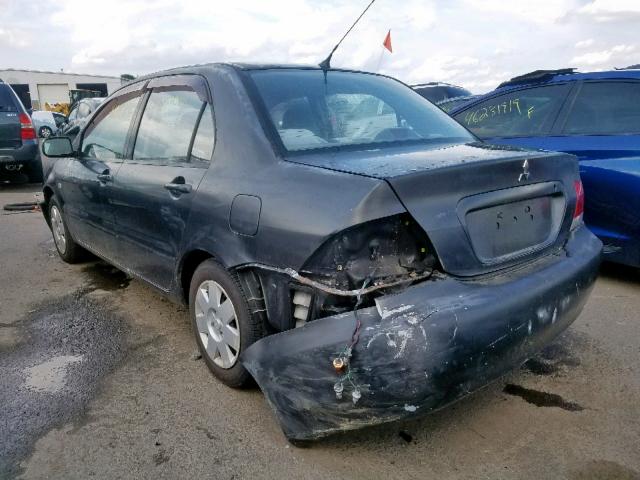 JA3AJ26E54U014506 - 2004 MITSUBISHI LANCER ES GRAY photo 3