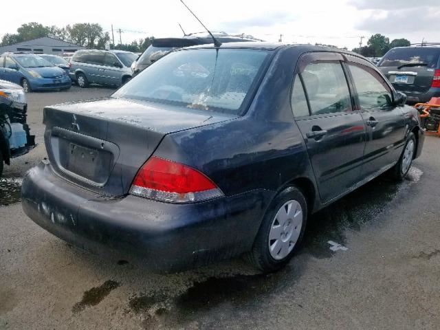 JA3AJ26E54U014506 - 2004 MITSUBISHI LANCER ES GRAY photo 4