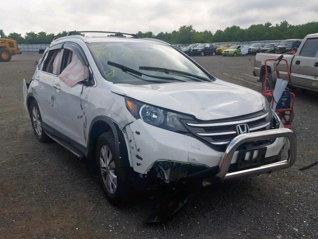 5J6RM4H76EL051801 - 2014 HONDA CR-V EXL WHITE photo 1