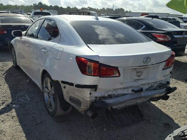 JTHBF5C29C5184247 - 2012 LEXUS IS 250 WHITE photo 3