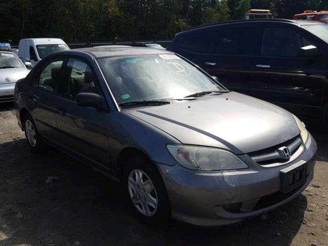 2HGES16365H515869 - 2005 HONDA CIVIC DX V GRAY photo 1