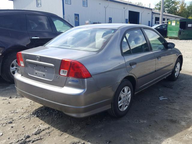 2HGES16365H515869 - 2005 HONDA CIVIC DX V GRAY photo 4