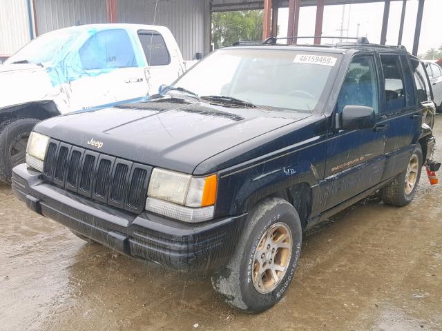 1J4GZ78Y6VC684429 - 1997 JEEP GRAND CHER BLACK photo 2