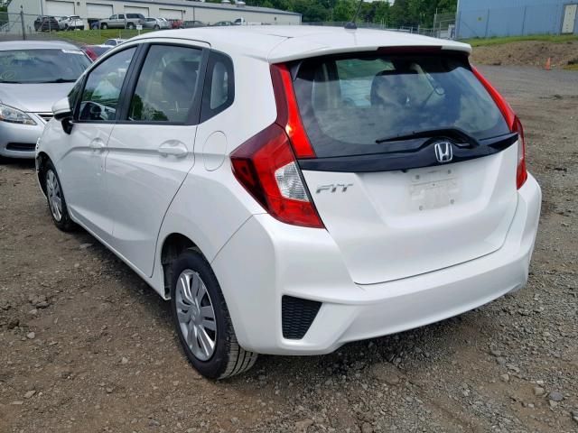 JHMGK5H5XGX025171 - 2016 HONDA FIT LX WHITE photo 3