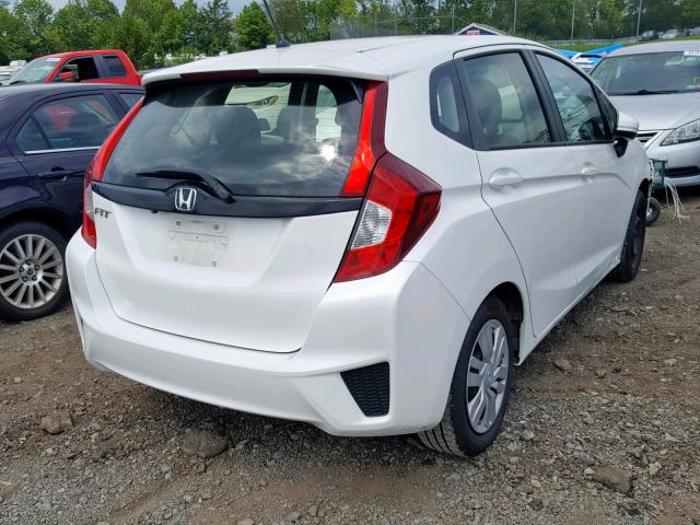 JHMGK5H5XGX025171 - 2016 HONDA FIT LX WHITE photo 4