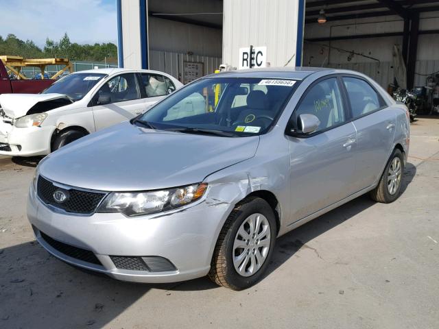 KNAFU4A23A5844542 - 2010 KIA FORTE EX SILVER photo 2