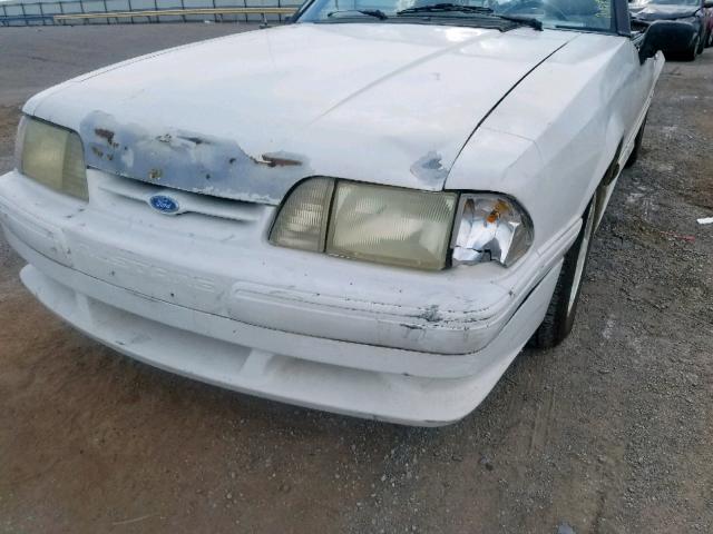 1FACP44M7MF155022 - 1991 FORD MUSTANG LX WHITE photo 9