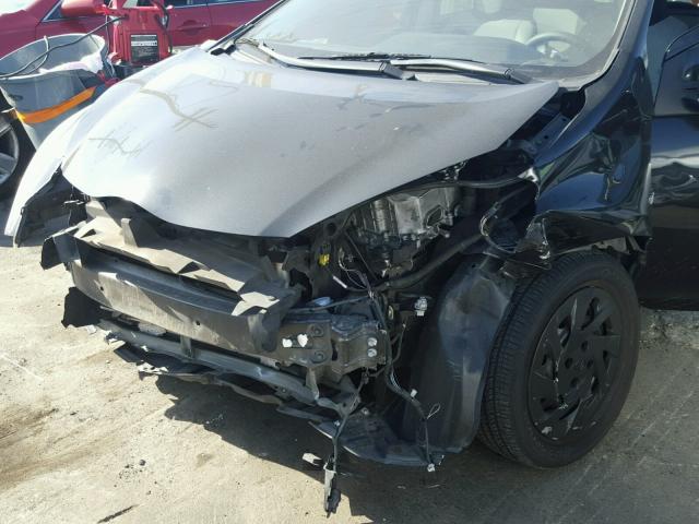 JTDKDTB36G1116121 - 2016 TOYOTA PRIUS C BLACK photo 9