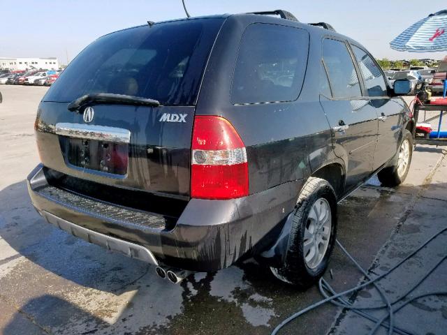 2HNYD18603H543297 - 2003 ACURA MDX TOURIN BLACK photo 4