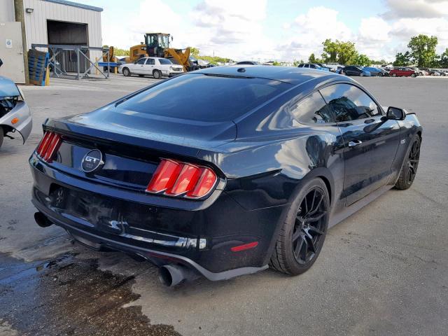 1FA6P8CF2F5357458 - 2015 FORD MUSTANG GT BLACK photo 4