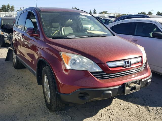 JHLRE38778C026443 - 2008 HONDA CR-V EXL MAROON photo 1