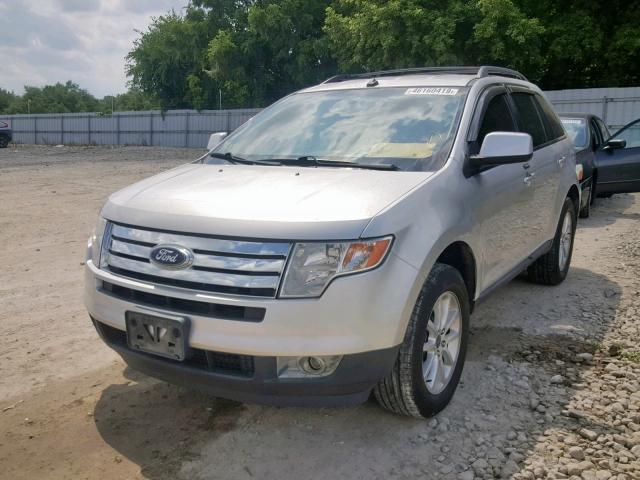 2FMDK3JC5ABB70243 - 2010 FORD EDGE SEL SILVER photo 2