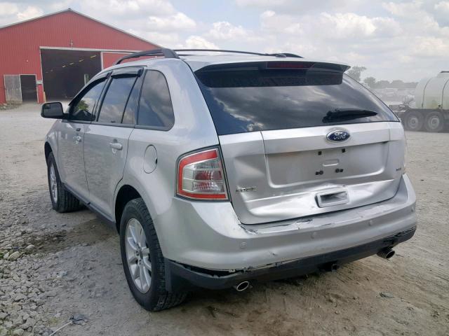 2FMDK3JC5ABB70243 - 2010 FORD EDGE SEL SILVER photo 3