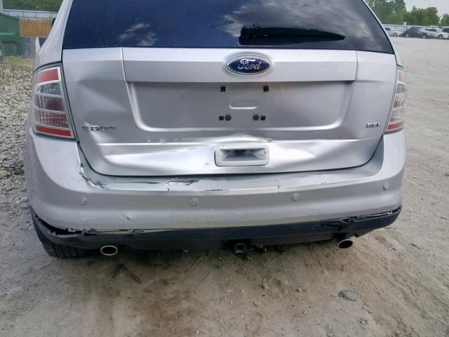 2FMDK3JC5ABB70243 - 2010 FORD EDGE SEL SILVER photo 9