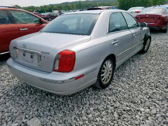 KMHFU45E84A353365 - 2004 HYUNDAI XG 350 GRAY photo 4