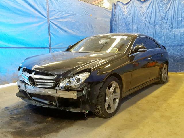 WDDDJ75X46A024243 - 2006 MERCEDES-BENZ CLS 500 BLACK photo 2