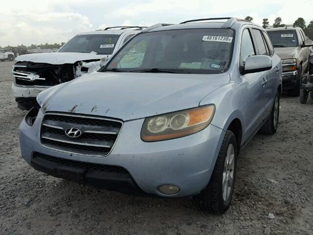 5NMSH13E57H088858 - 2007 HYUNDAI SANTA FE S BLUE photo 2