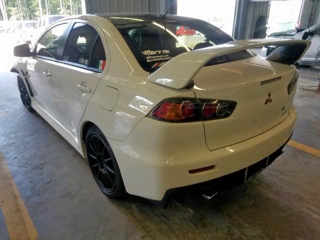 JA32W8FV3DU020488 - 2013 MITSUBISHI LANCER EVO WHITE photo 3