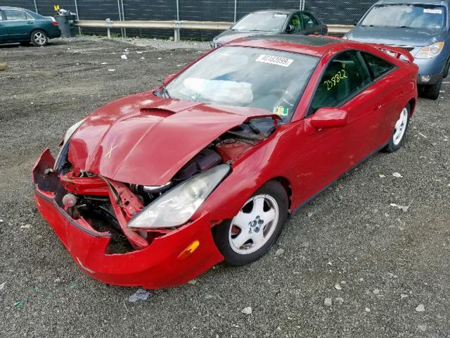 JTDDY32T6Y0018520 - 2000 TOYOTA CELICA RED photo 2