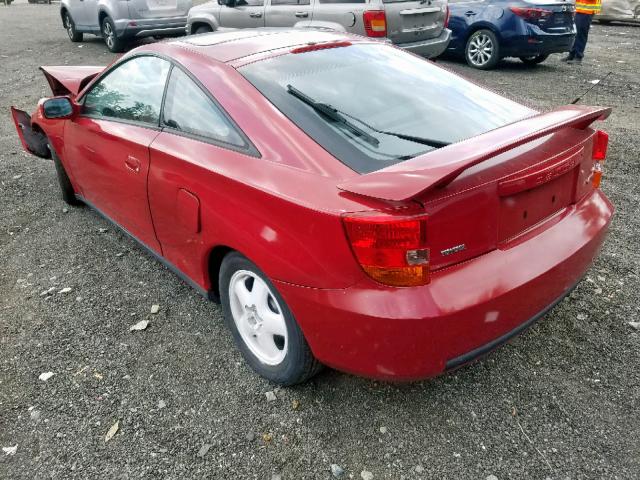 JTDDY32T6Y0018520 - 2000 TOYOTA CELICA RED photo 3