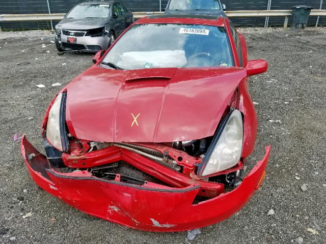 JTDDY32T6Y0018520 - 2000 TOYOTA CELICA RED photo 9